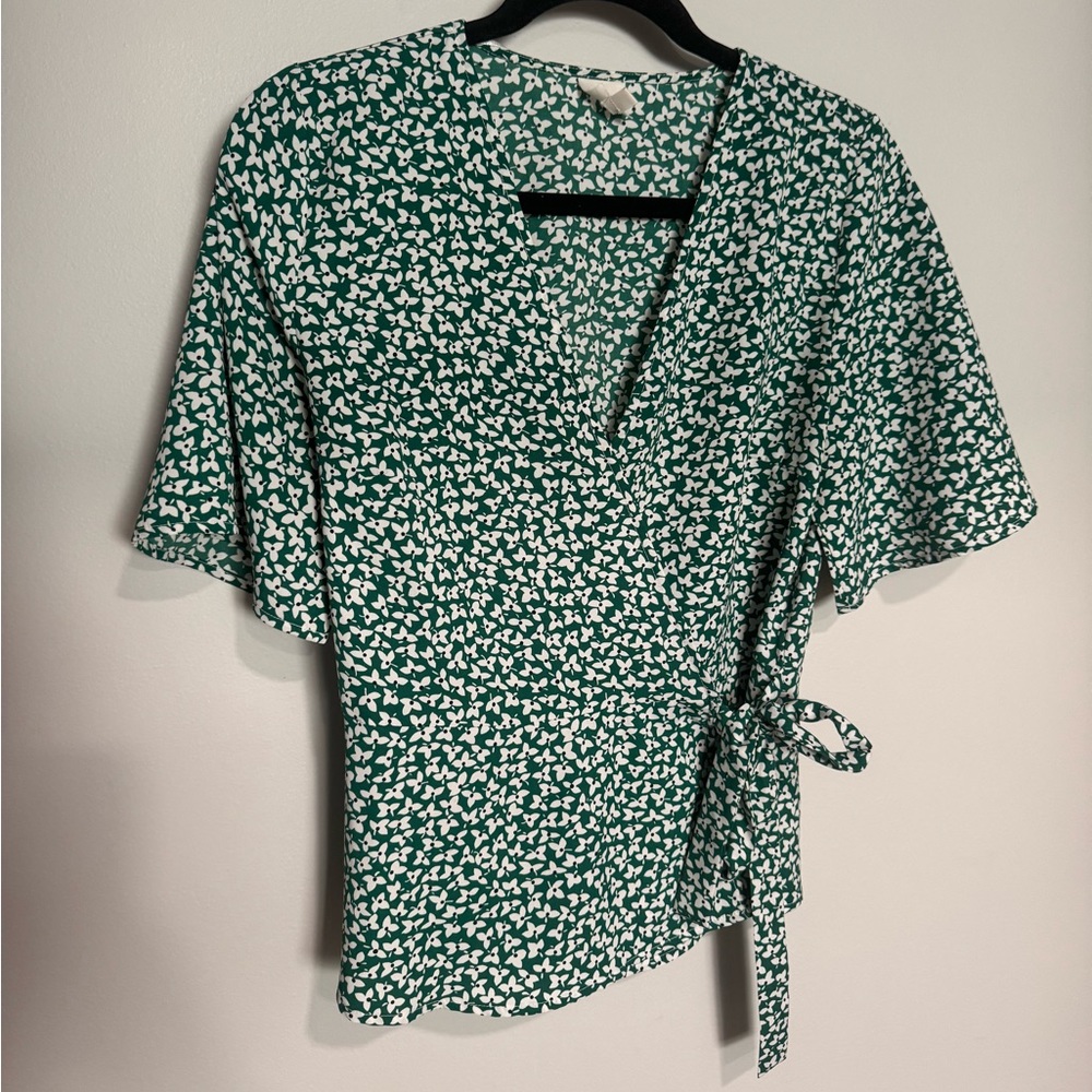 Kaileigh Wrap Blouse SMALL